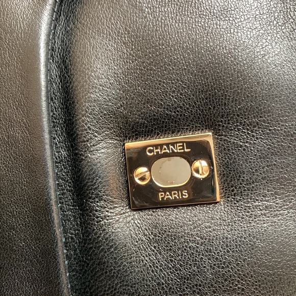 CHANEL Rare Black Patent Swarovski Crystal CC Encrusted Gem East West Clutch Bag - Picture 7 of 16